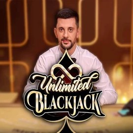 Unlimited Blackjack logo by Ezugi at Elite Casino